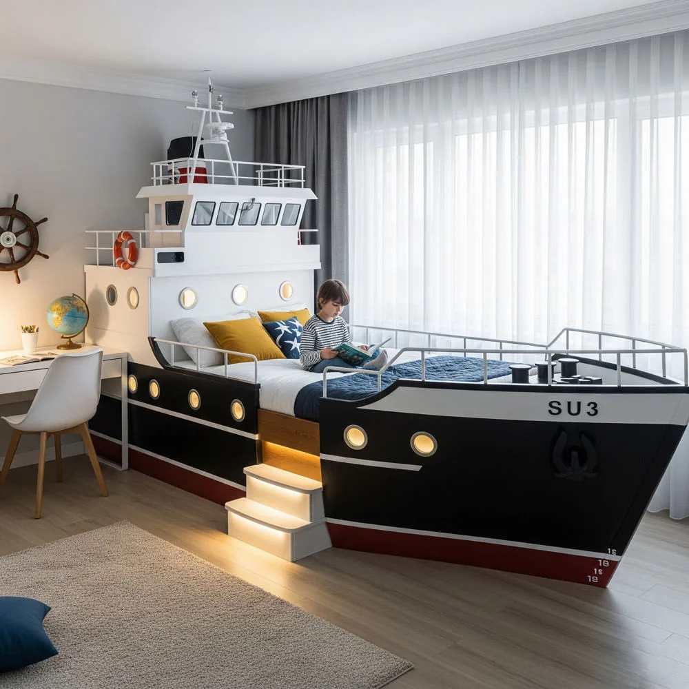 Cargo Ship Shaped Beds
