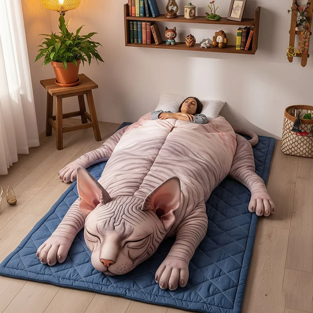 Giant Cat Shaped Sleeping Bag