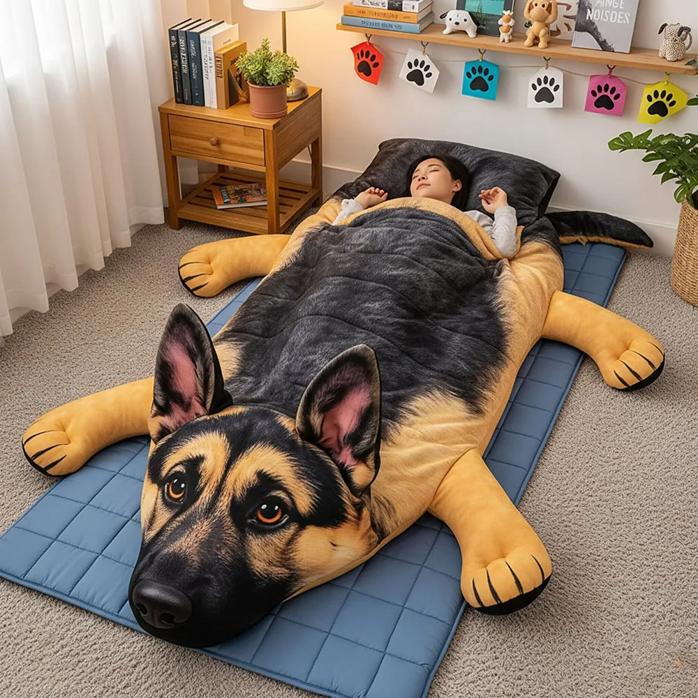 Giant Dog Shaped Sleeping Bag