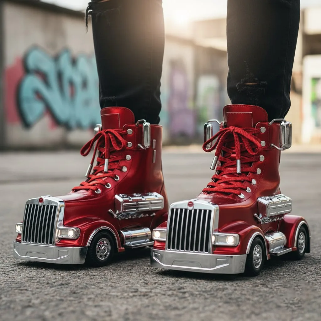 Semi Truck Shaped Boots